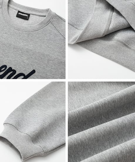 descendant script logo sweatshirt /2color　NL2169
