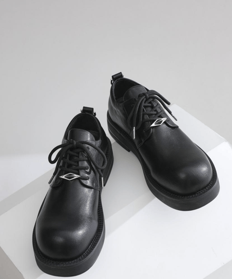 platform faux suede derby shoes/3color　NL2373