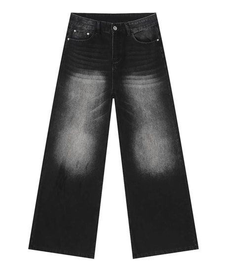 wideleg faded denimpants/5color　NL2083