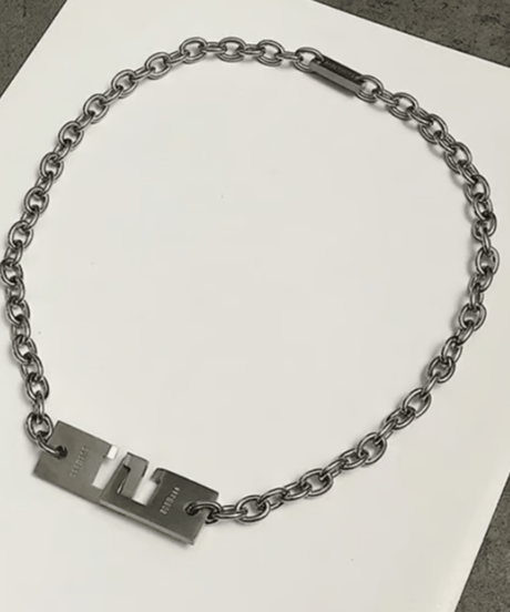 industrial interlocking chain necklace　NL2184