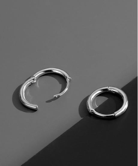 silver hoop piaces w /4pendants　NL2179