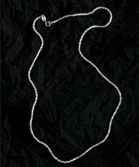sparkling silver twist chain necklace　NL2200