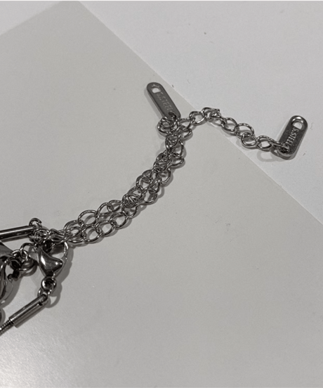 double layered snake chain necklace　NL2262