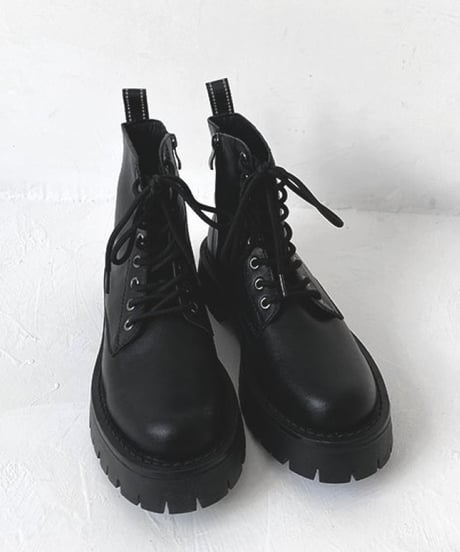 side zip lace-up boots　NL2014