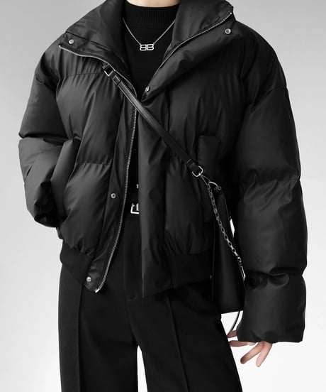 short stand collar puffer jacket/3color　NL2076