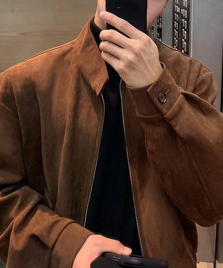 oversized suede jacket /2color　NL2158