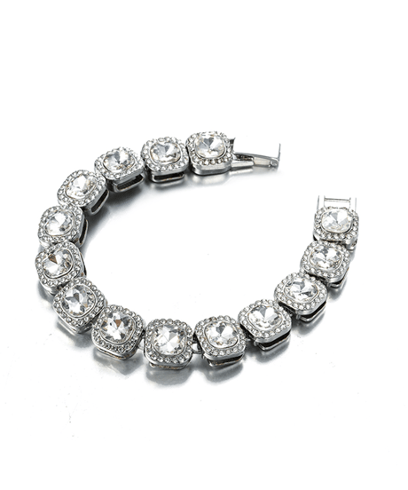 classic crystal cushion bracelet　NL2240