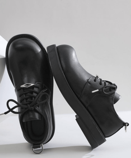 platform faux suede derby shoes/3color　NL2373