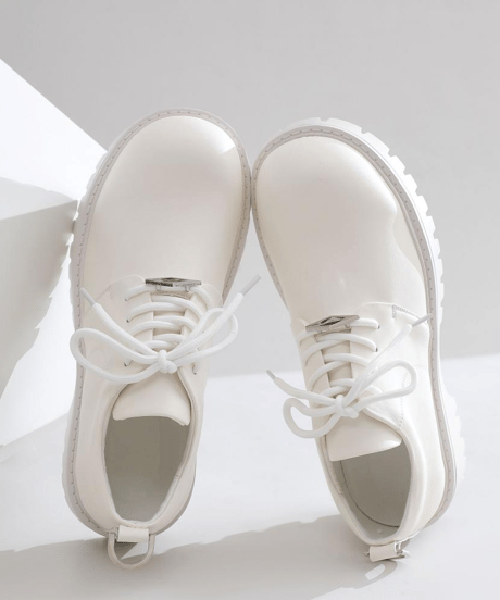 platform faux suede derby shoes/3color　NL2373