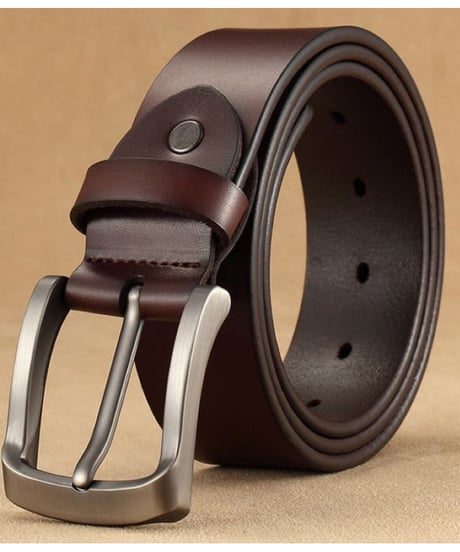 retoro pin buckle leather belt /2color　NL2296