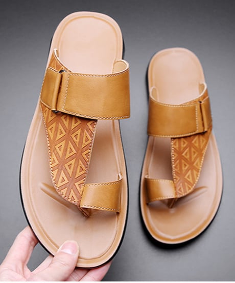 men's geometric strap sandals/3color　NL2379