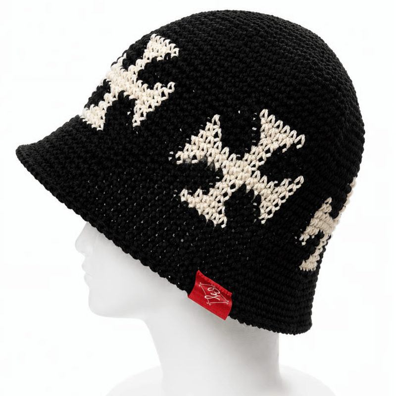 THE BLUE JUICE ALL HANDMADE CROCHET HAT/オールハンドメ