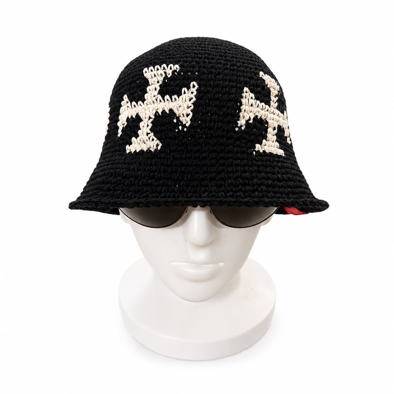 THE BLUE JUICE ALL HANDMADE CROCHET HAT/オールハンドメ