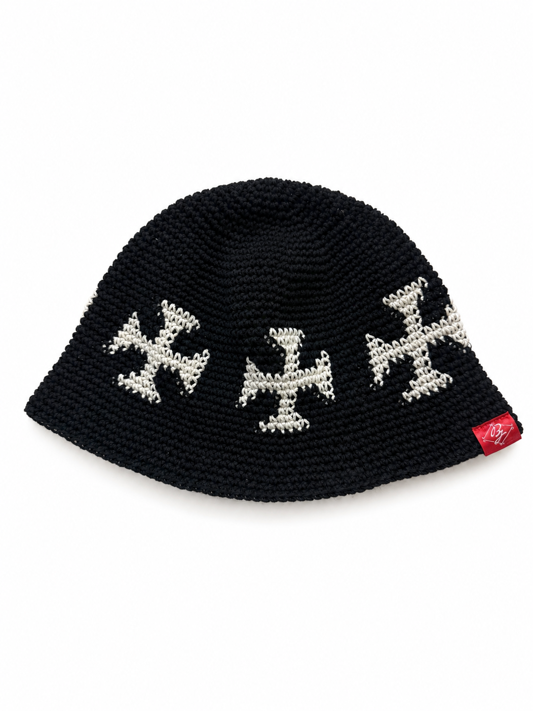 Y.A.R.N. 3Dクロスニットハット THE BLUE JUICE ALL HANDMADE CROCHET HAT/オールハンドメ