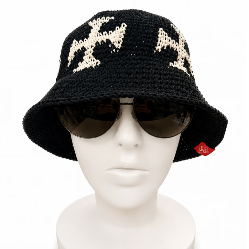 THE BLUE JUICE ALL HANDMADE CROCHET HAT/オールハンドメ
