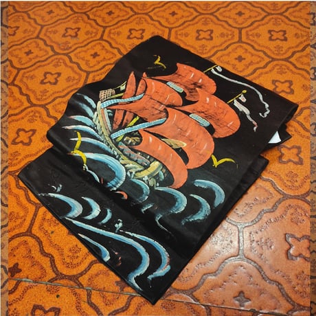 ¨̮⃝ 帆船 リバーシブル アンティーク名古屋帯 大正浪漫 昭和レトロ 大正ロマン | STORES