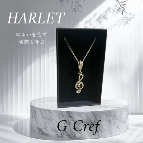 【CZダイヤ&音符】ネックレス
