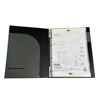 書き込める楽譜ファイル（ファイル本体+ファイルポケット10枚）