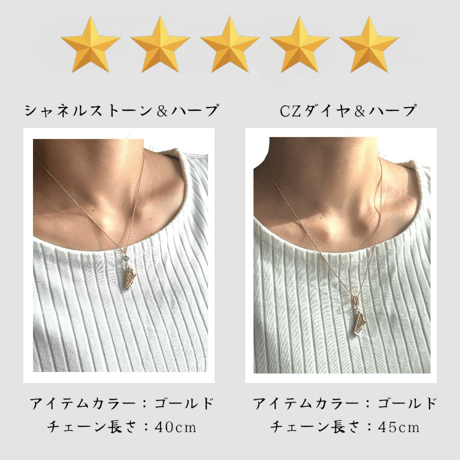 【CZダイヤ&音符】ネックレス