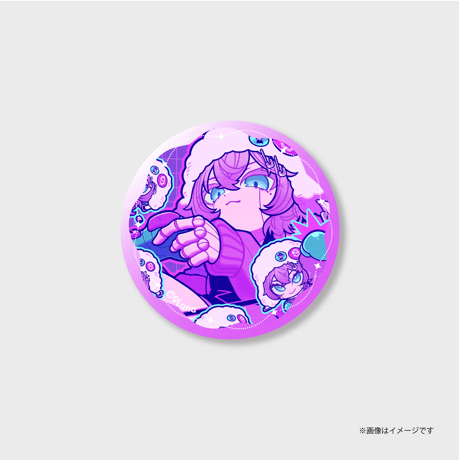 ジャケット風缶バッジ／確定一発