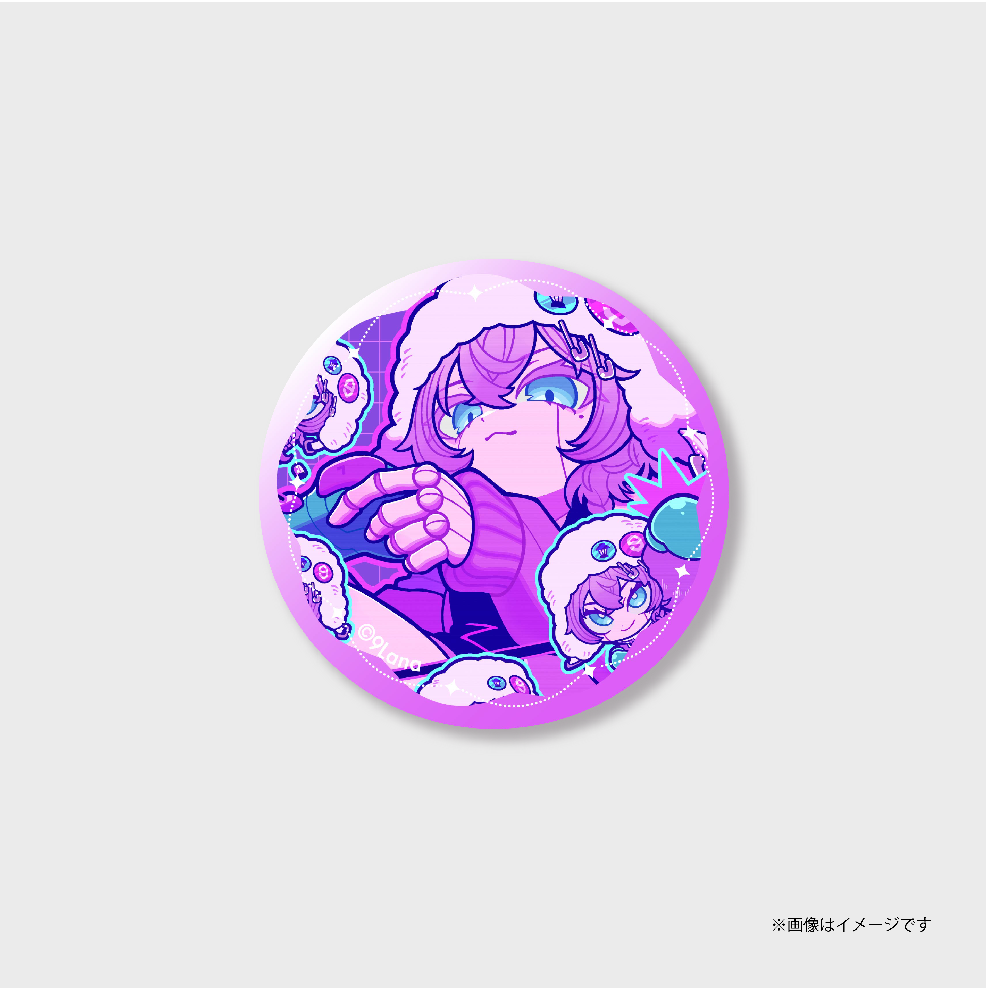 ジャケット風缶バッジ／確定一発 | 9Lana Official Online Store