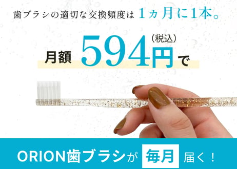 S-PRGフィラー使用 ORION歯ブラシ