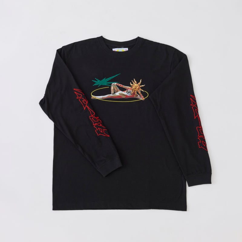 刺繍ロン T/黒 | GOSAY store