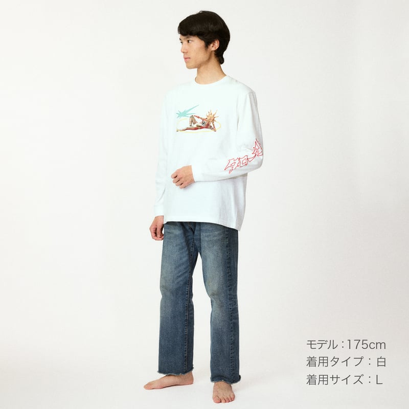 刺繍ロン T/黒 | GOSAY store