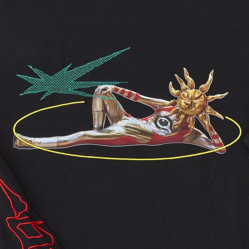 刺繍ロン T/黒 | GOSAY store