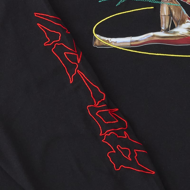 刺繍ロン T/黒 | MONDE x GOSAY store