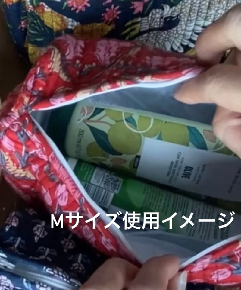 インド綿ブロックプリント キルトポーチ イエロー | Laddu