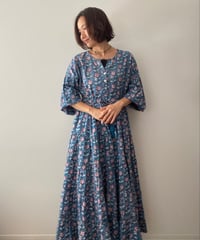 インド綿ブロックプリント 5段ティアードワンピース Luxe（リュクス