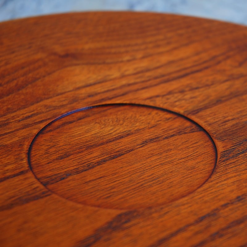 栃拭き漆丸盆 楽天市場】お盆 トレー 木製（拭き漆 栃無垢材のトレー／丸型） 30