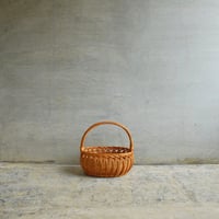 ひだまりラタンバスケット（オーバル・持ち手付）