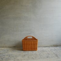 仕切り付きラタンバスケット