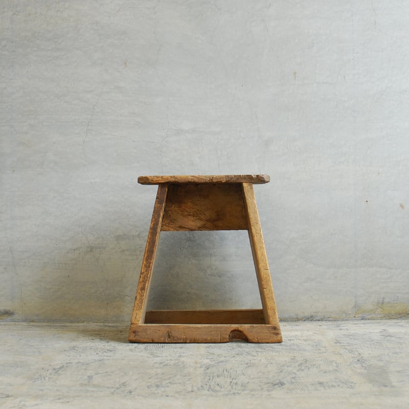 古い小さな踏み台　スツール　アンティーク　フランス　フットレスト　no.161 木製踏み台スツールNo.4 | 8blanks
