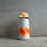 象印の昭和ポップな波柄保温ポット　〈120B〉