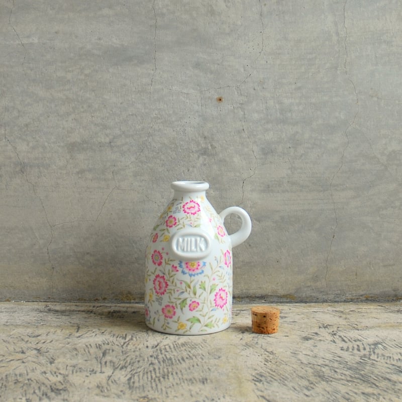 ミルクバスケット 花柄 陶器製 ミルクバスケット 花柄 陶器製