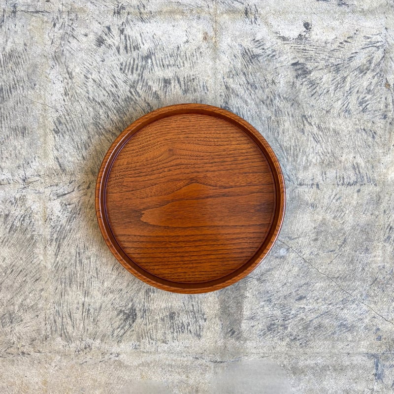 栃拭き漆丸盆 楽天市場】お盆 トレー 木製（拭き漆 栃無垢材のトレー／丸型） 30