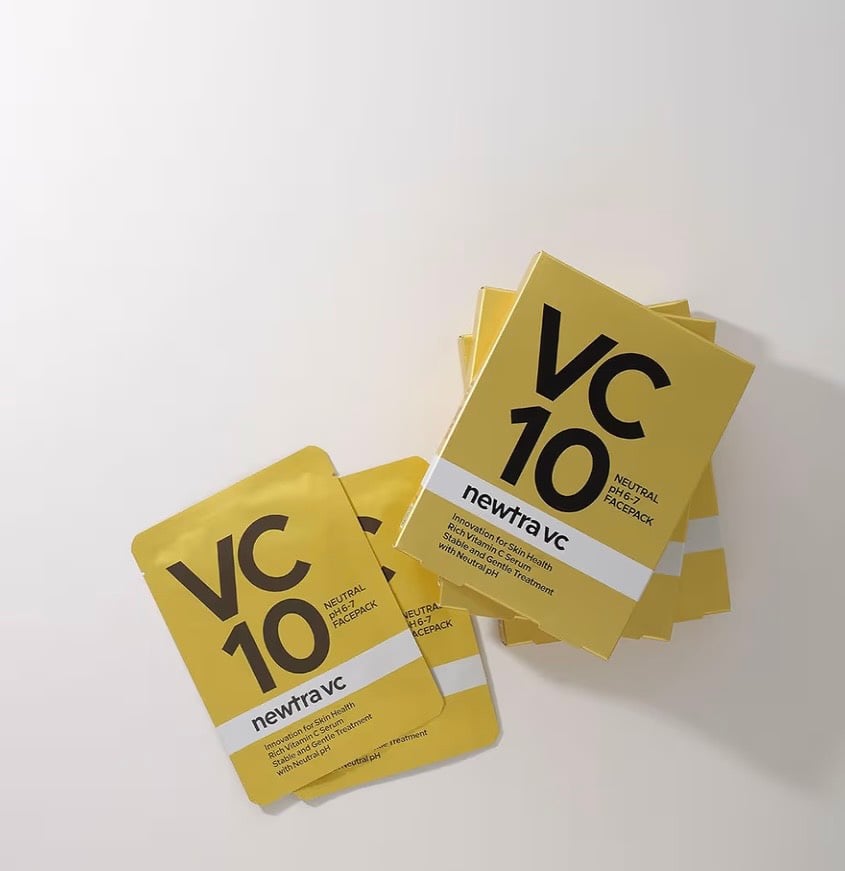 緊急入荷！美容家さんご紹介】 newtra vc10フェイシャルマスク（4枚