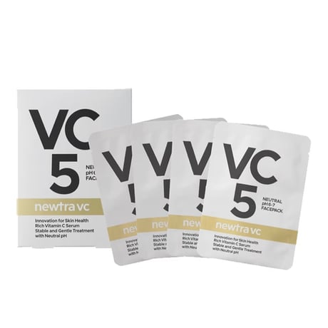 【週に一度のVCマスク】 　newtra vc5フェイシャルマスク（４枚入り）
