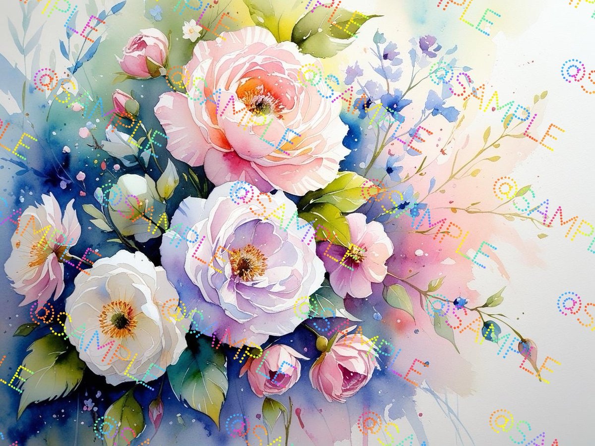 花の絵 Flower_i_9 | Cheerful Time