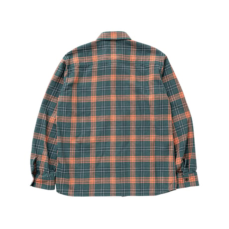 [RATS] COTTON LINEN CHECK SHIRT/GREEN CHECK