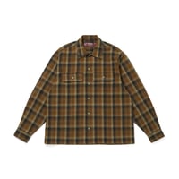 [HIDE AND SEEK]Flannel Check L/S Shirt/BROWN
