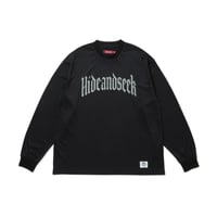 [HIDE AND SEEK ]Mesh L/S Tee/BLACK