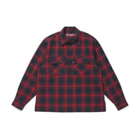 [HIDE AND SEEK]Ombre Check L/S Shirt(26ss)/RED