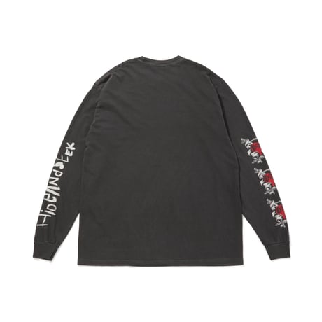[HIDE AND SEEK]Heart And Dagger L/S Tee(Front)/D.GRAY