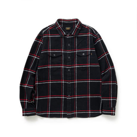 [RATS]COTTON FLANNEL CHECK SHIRT/RED CHECK