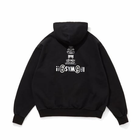 [HIDEANDSEEK×Toru Nishiura]The H&S Hooded Sweat Shirt/BLK