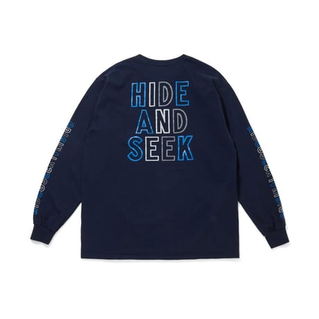 [HIDEANDSEEK×Toru Nishiura]Original H&S L/S Tee/NAVY